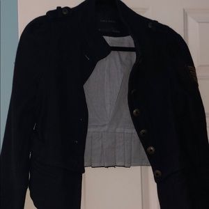 Zara size S wool blue jacket